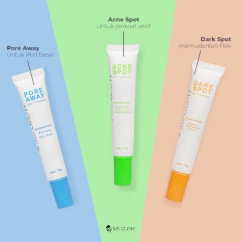 MS GLOW ACNE SPOT / PORE AWAY SPOT TREATMENT / DARK SPOT SERUM