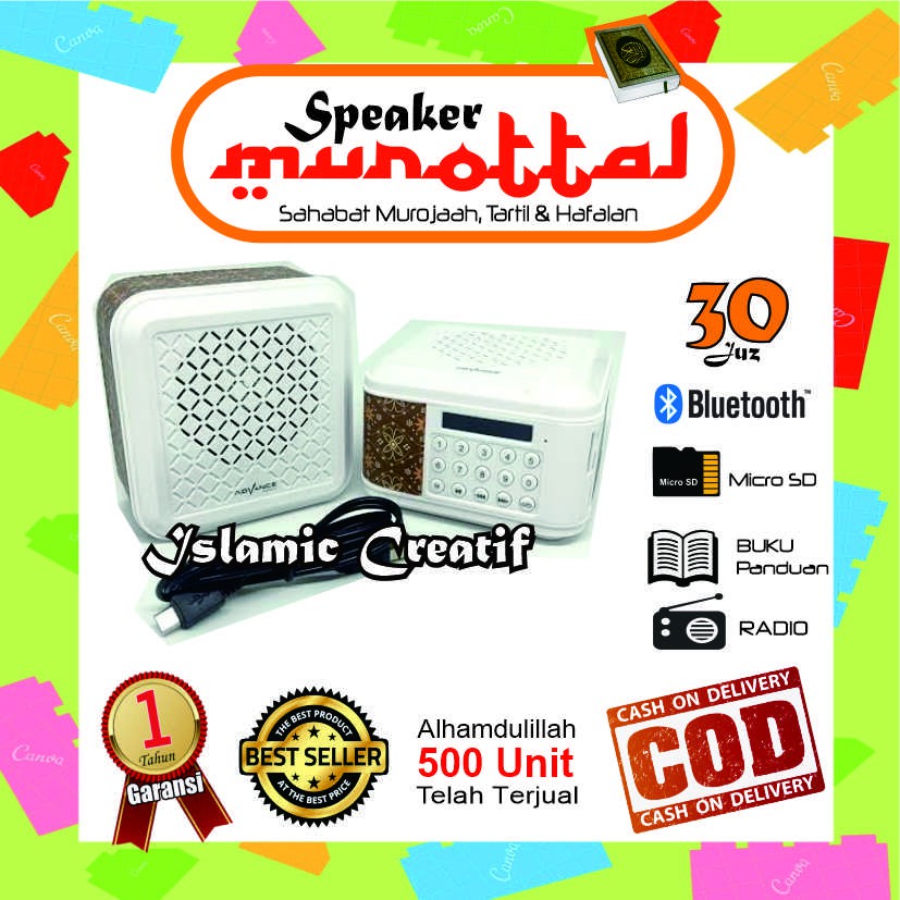 SPEAKER MUROTTAL QURAN ADVANCE TP 600 BT
