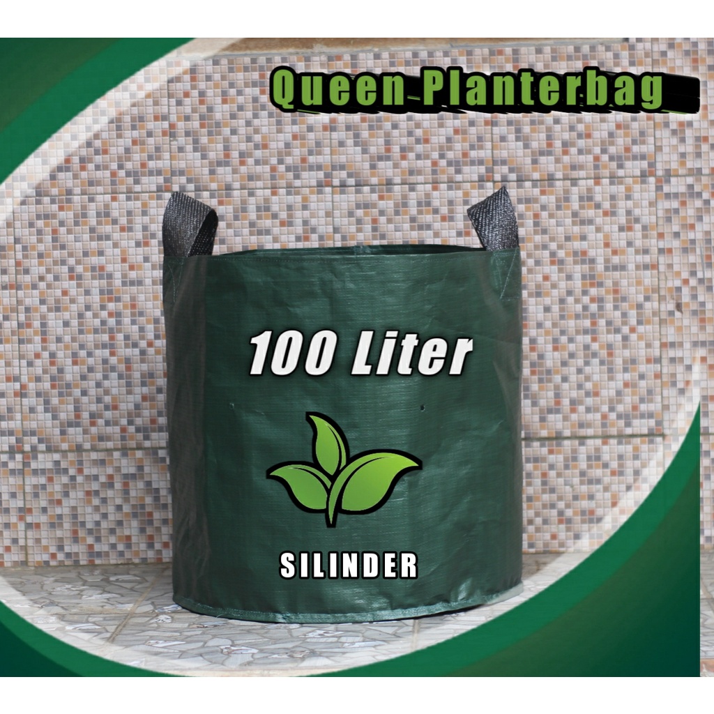 PLANTER BAG TEBAL100 LITER HIJAU BULAT - POT - MEDIA TANAM - MURAH BERKUALITAS