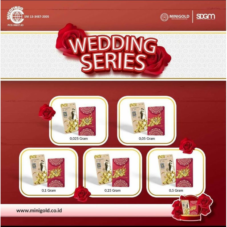 Minigold Gift Series Wedding 0.1 gram