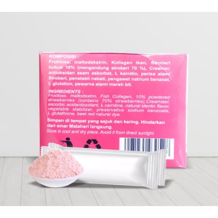 Pemutih Seluruh Badan Collagen Drink Suplemen Pemutih Kulit Minuman Kolagen BPOM HALAL