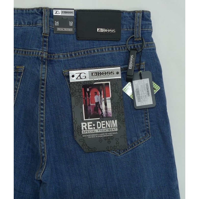 Celana Jeans Pria Panjang ZG BOSS Denim Blue