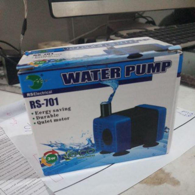 Rs-701 Pompa Celup Mini 220v 3w 230l/h Aquarium Aquascape Hidroponik