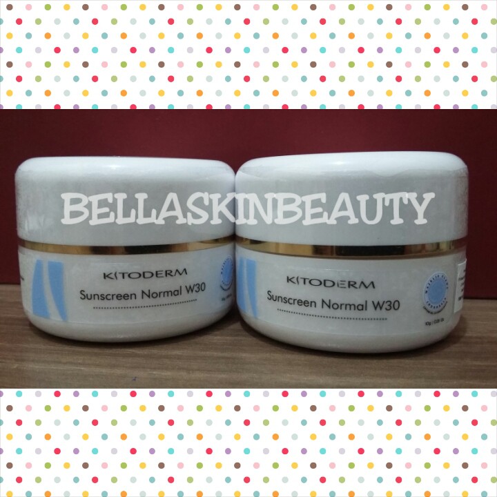 KITODERM SUNSCREEN NORMAL W30 (KUNING ) | SUNSCREEN UNTUK KULIT NORMAL - KERING BPOM