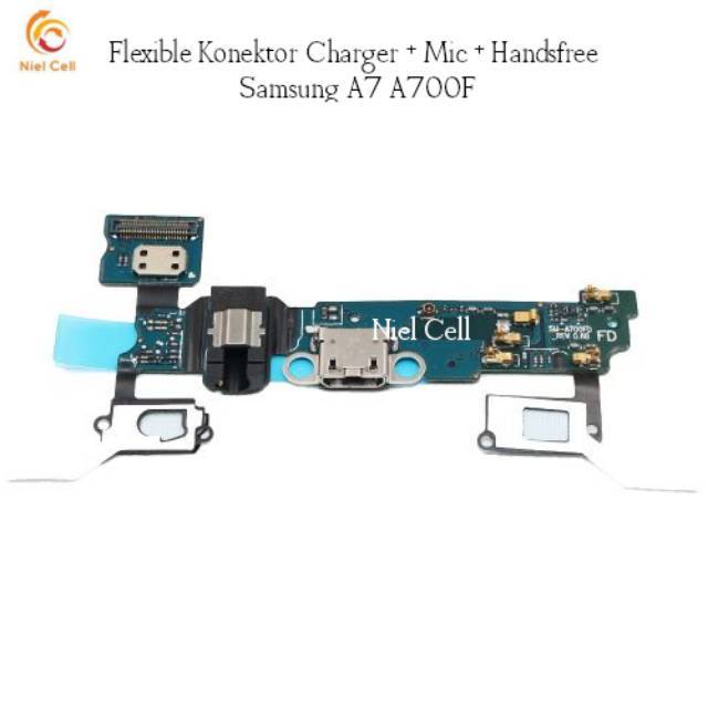 Flexible Konektor Charger Mic Handsfree Samsung A7 A700F