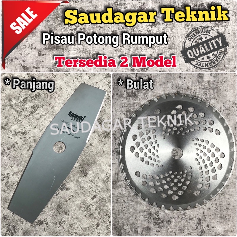 Pisau Potong Rumput Bulat Kotak Panjang Mata Pisau Mesin Potong Rumput Gendong Kualitas Baik