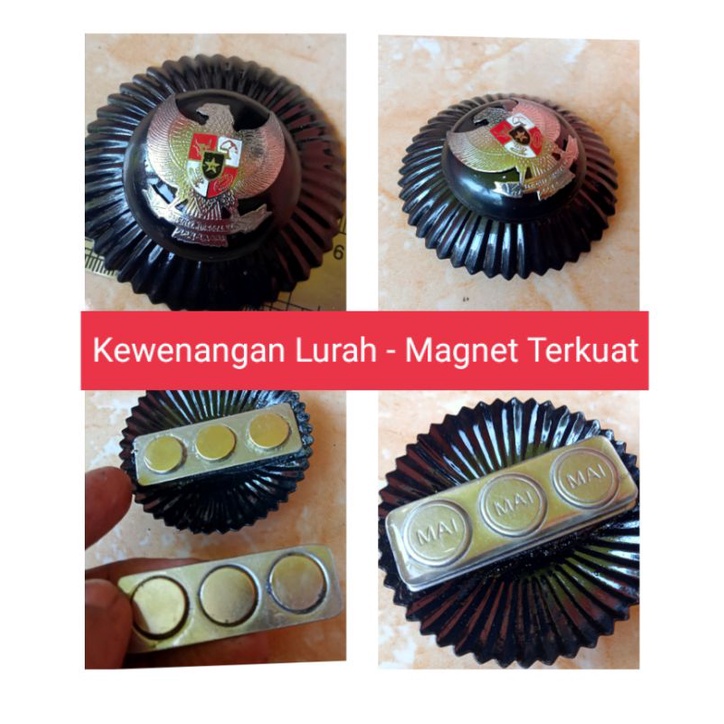 Pin Kewenangan Pangkat - Lurah - Kepala Desa - Camat - Bupati - Dengan Magnet Terkuat