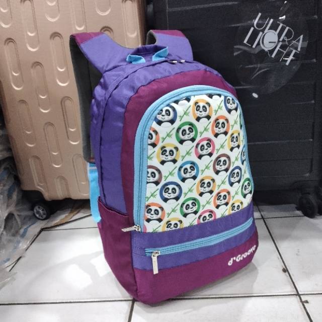 Tas ransel sekolah perempuan karakter panda 2305