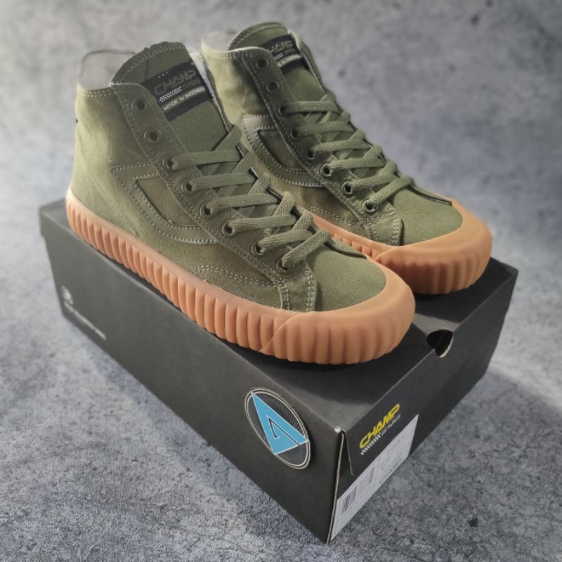 CHAMPS SHOES EVOLVE ORIGINAL HIGH ARMY GUM