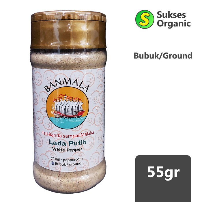 

Lada Putih Premium Bubuk / Ground White Pepper | 55gr | Banmala