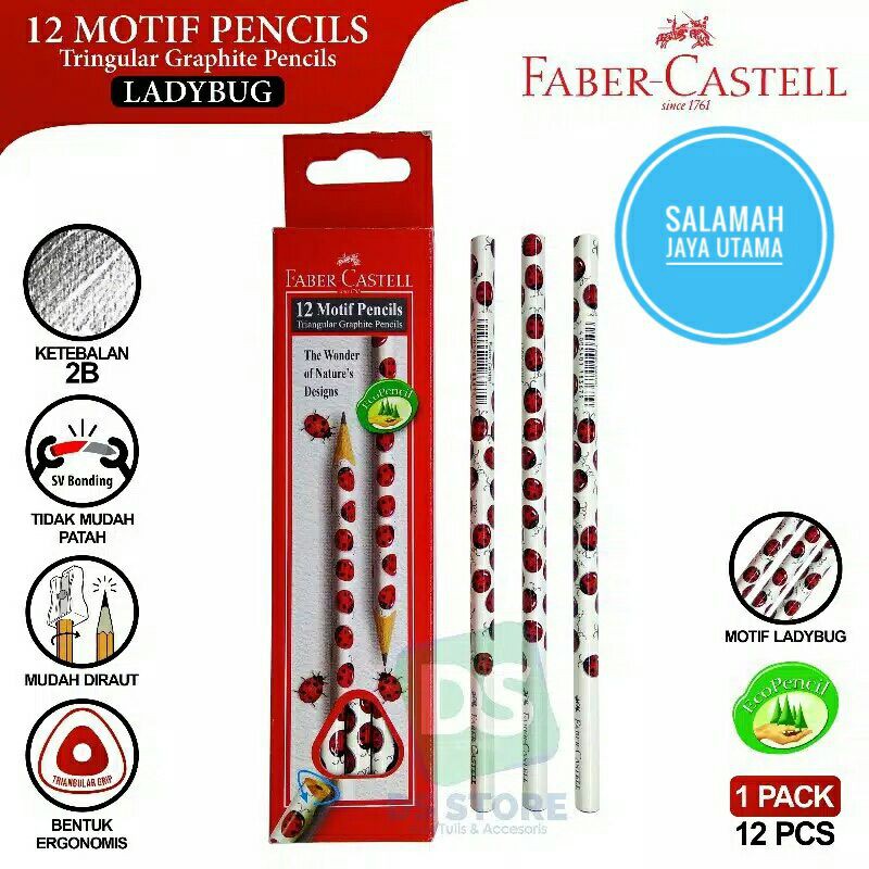 

Pensil Motif Lady Bugs Faber Castell 2B
