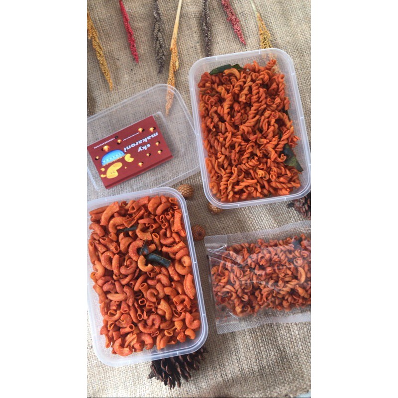Makaroni Pedas Daun Jeruk (box) ~ makaroni elbow