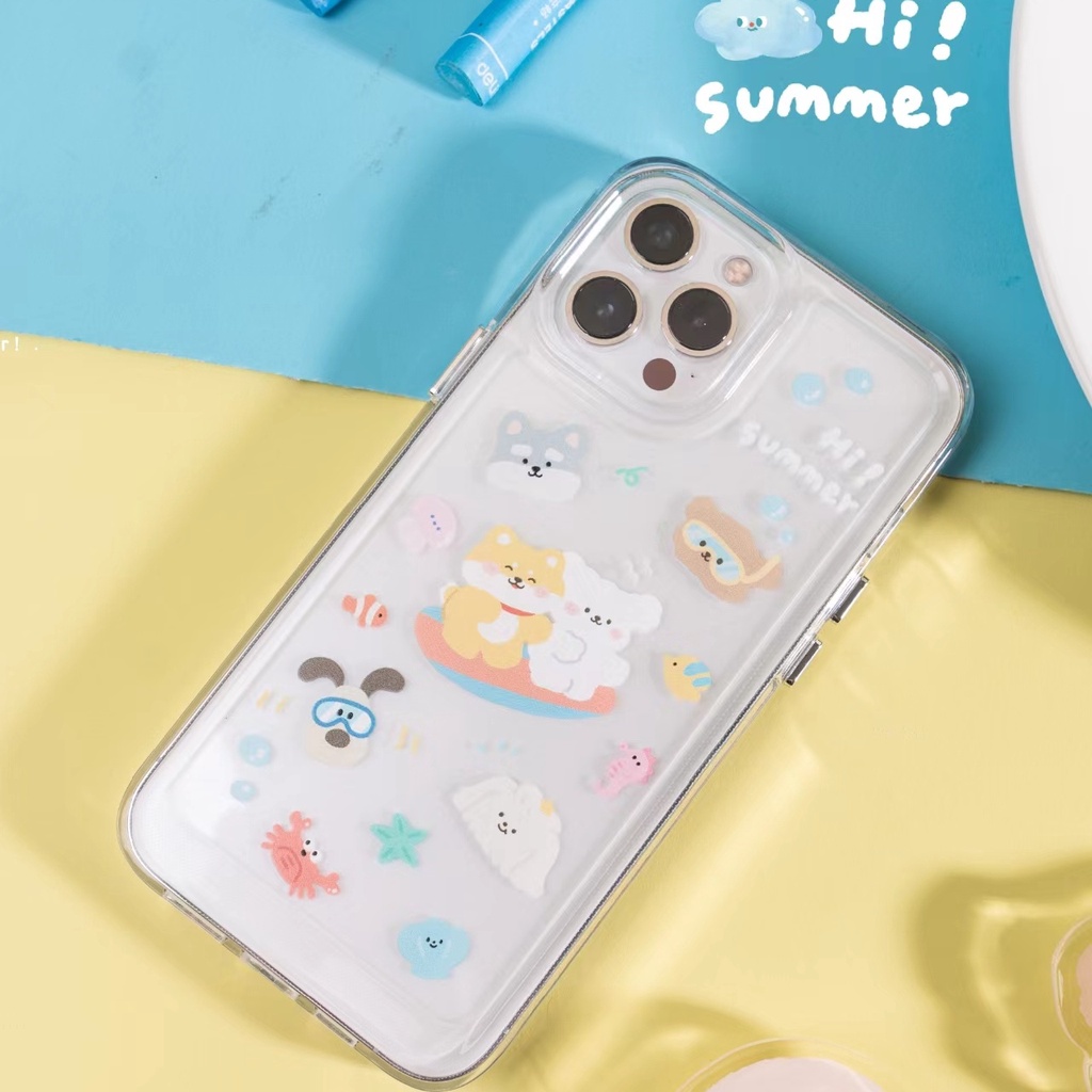 Case Pelindung Bahan Akrilik TPU Untuk iPhone 11 13pro 13prm 12 7Plus xs 8Plus XR 7 8 XR 11pro xs Max 12Pro Max