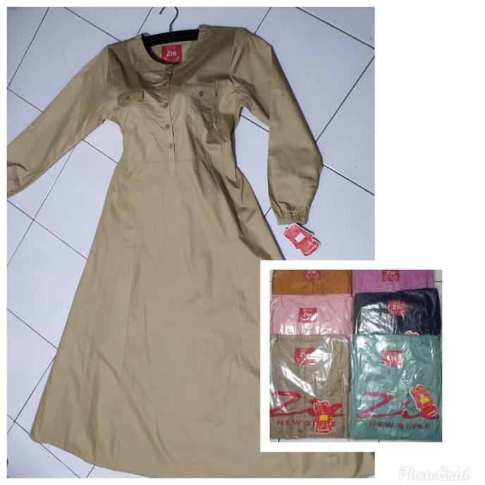 gamis polos zie ukuran L