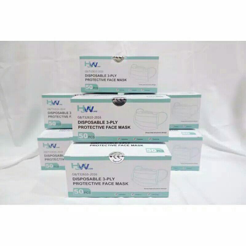 MASKER MULUT 50PCS 1 KOTAK