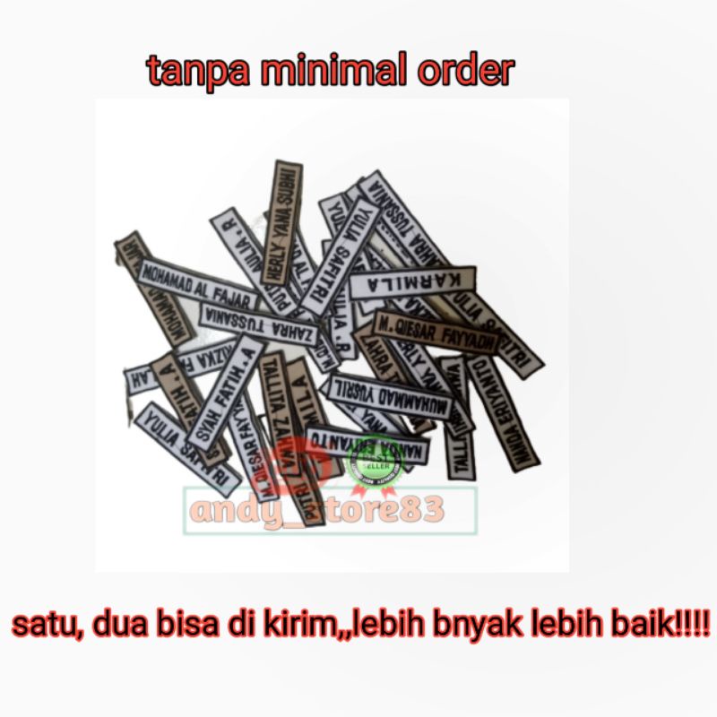 

menerima pemesanan nama /SD/SMP/SMA/PEMBINA
