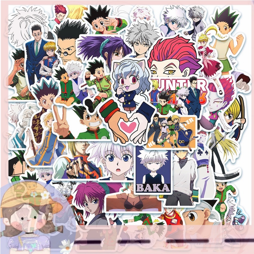 

PROMO Stiker Desain Anime Hunterxhunter Series 06 50pcs / Set Stiker Doodle DIY Untuk Koper / Laptop / Skateboard