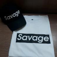 KAos Tshirt Baju Combed 30S Distro SAVAGE + TOPI SAVAGE MOBILE LEGEND