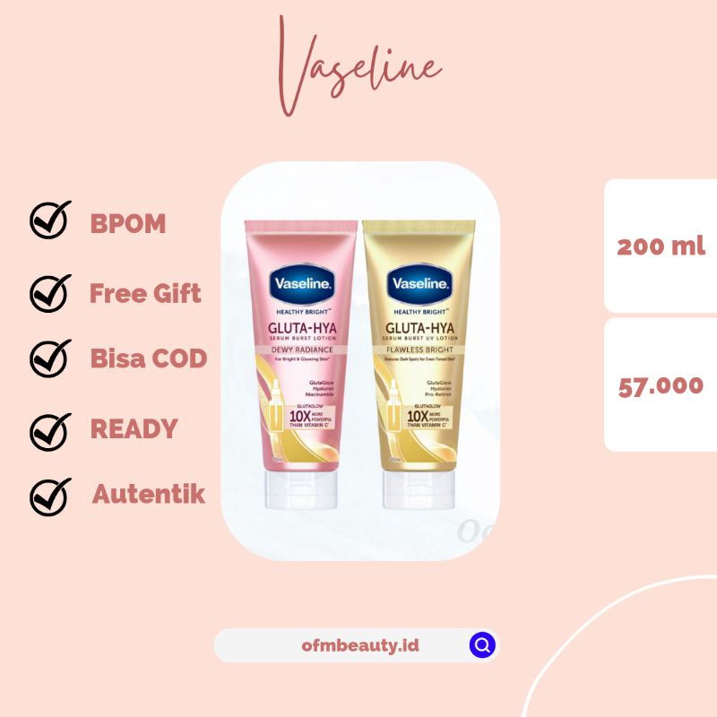 VASELINE GLUTA HYA READY