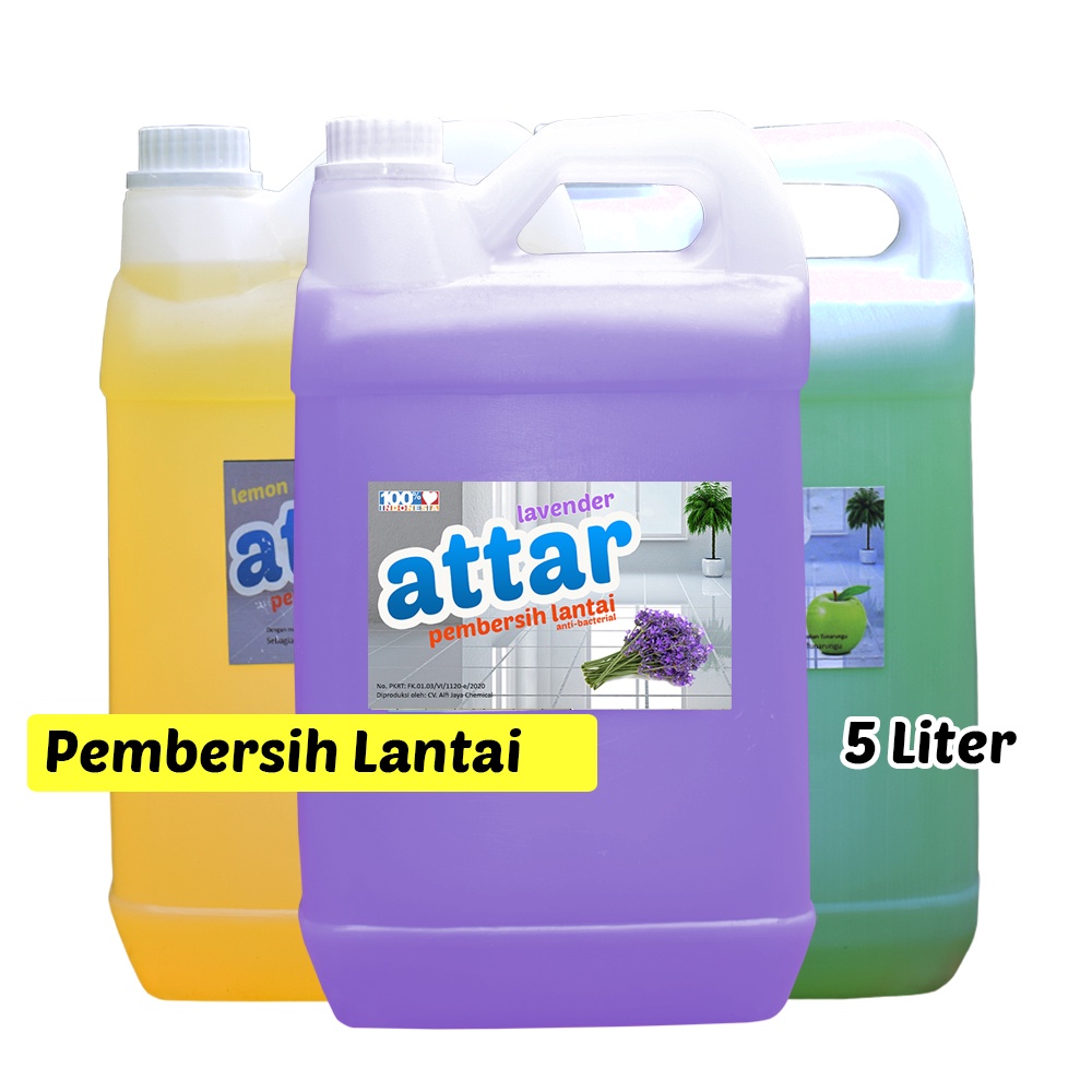 Sabun Pembersih Lantai ATTAR 5 Liter / Cairan Pel / Floor Cleaner