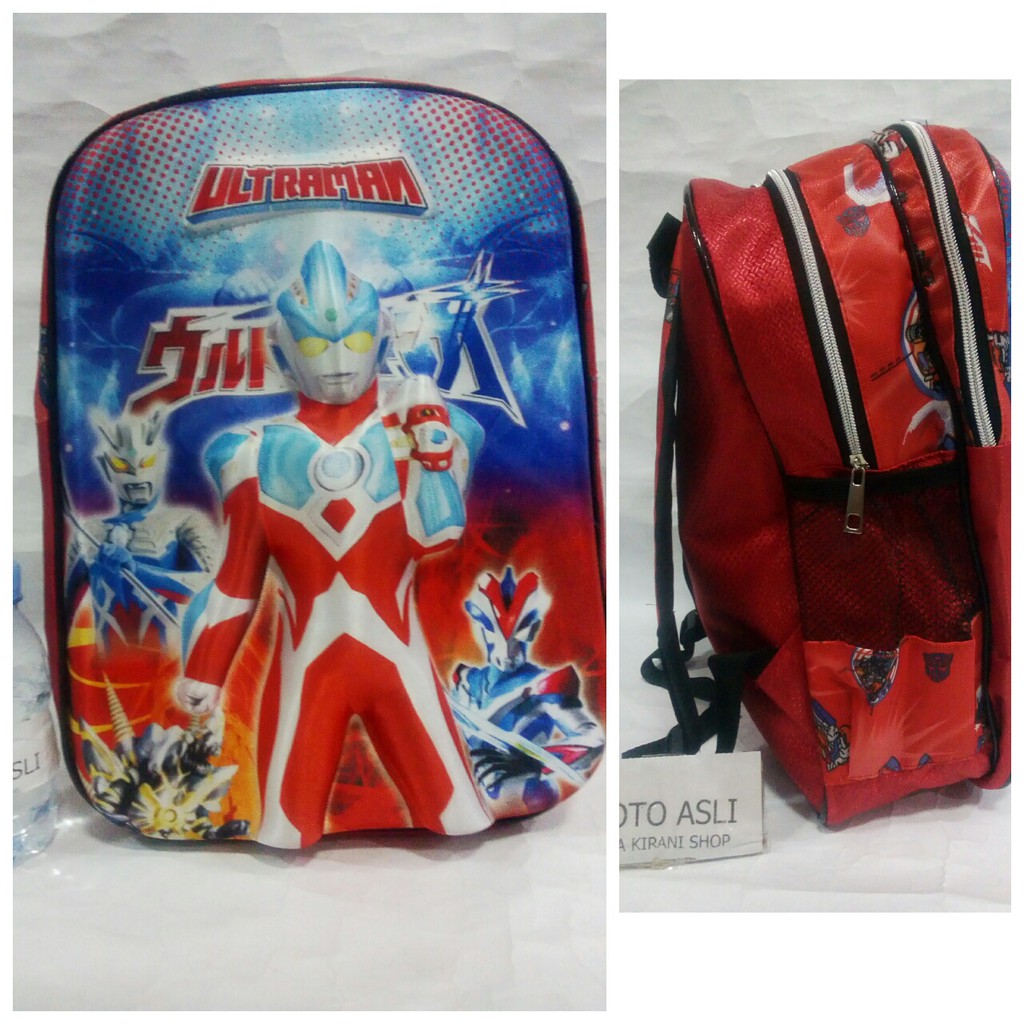 Tas Ultraman Gambar Timbul 3d Bagpack Urutoraman Ransel Laki