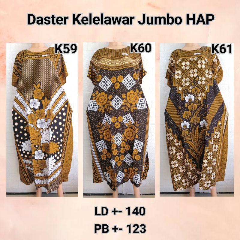 DASTER KELELAWAR KALONG LOWO JUMBO HAP COKLAT DASTER BIGSIZE LD 140 ADEM