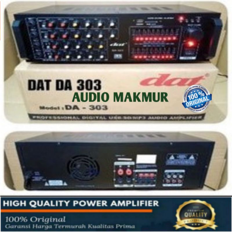 Power Amplifier dat 303 bluetooth/dat 303 Original