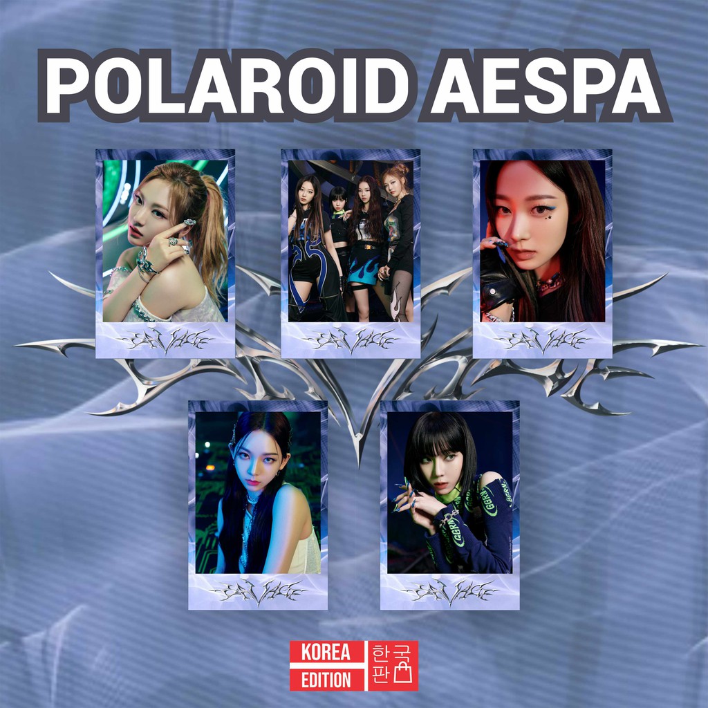 Polaroid Aespa Savage Winter Ningning Karina Giselle