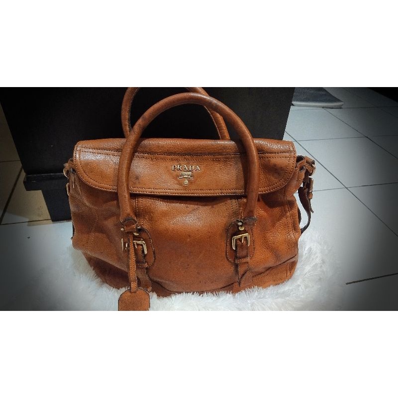 PL TAS Prada milano kulit asli