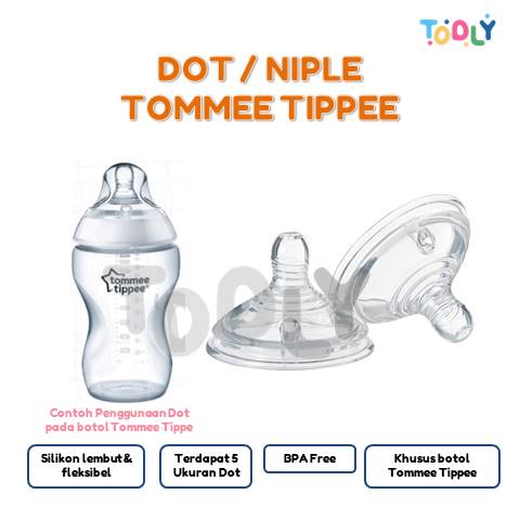 Dot nipple Botol Susu Bayi untuk tommee tippee TERMURAH