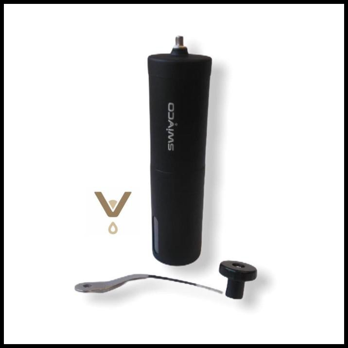 Swivco Manual Coffee Grinder Black Ceramic Burr , Sw-5003. By Adriana Shop