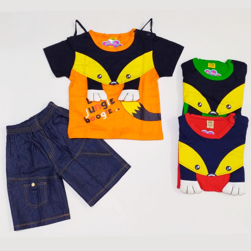 setelan baju anak laki-laki levis jeans