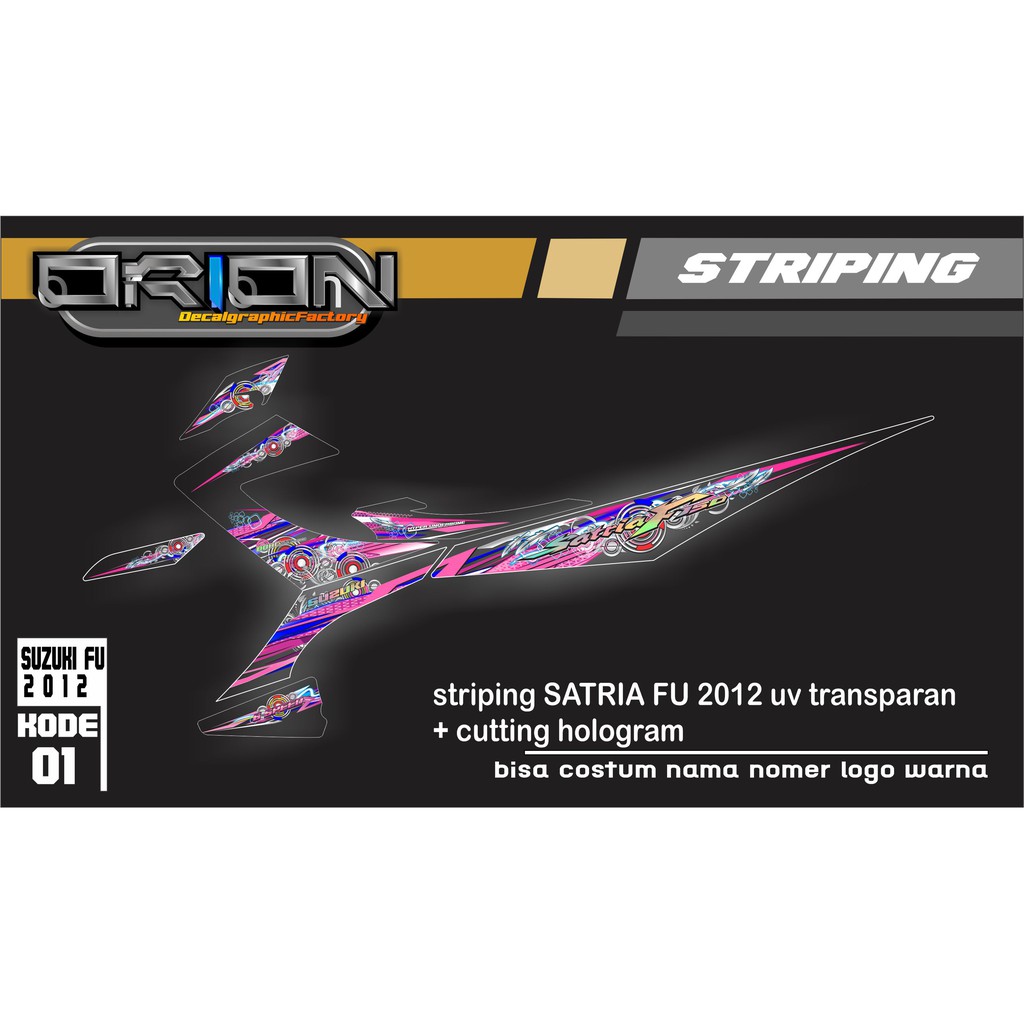 STRIPING SUZUKI SATRIA FU 2012