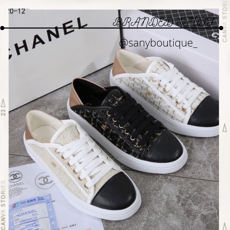 CHANEL TWEED SNEAKERS
