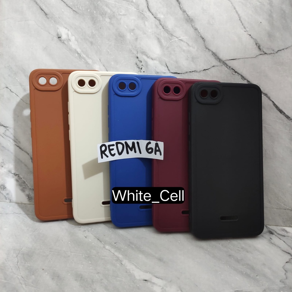 SoftCase ProCamera Silicon Matte Case Full Cover Redmi 10 Redmi 10 5G Redmi 6A Redmi 8 Redmi 9 9A 9C 9T White_Cell