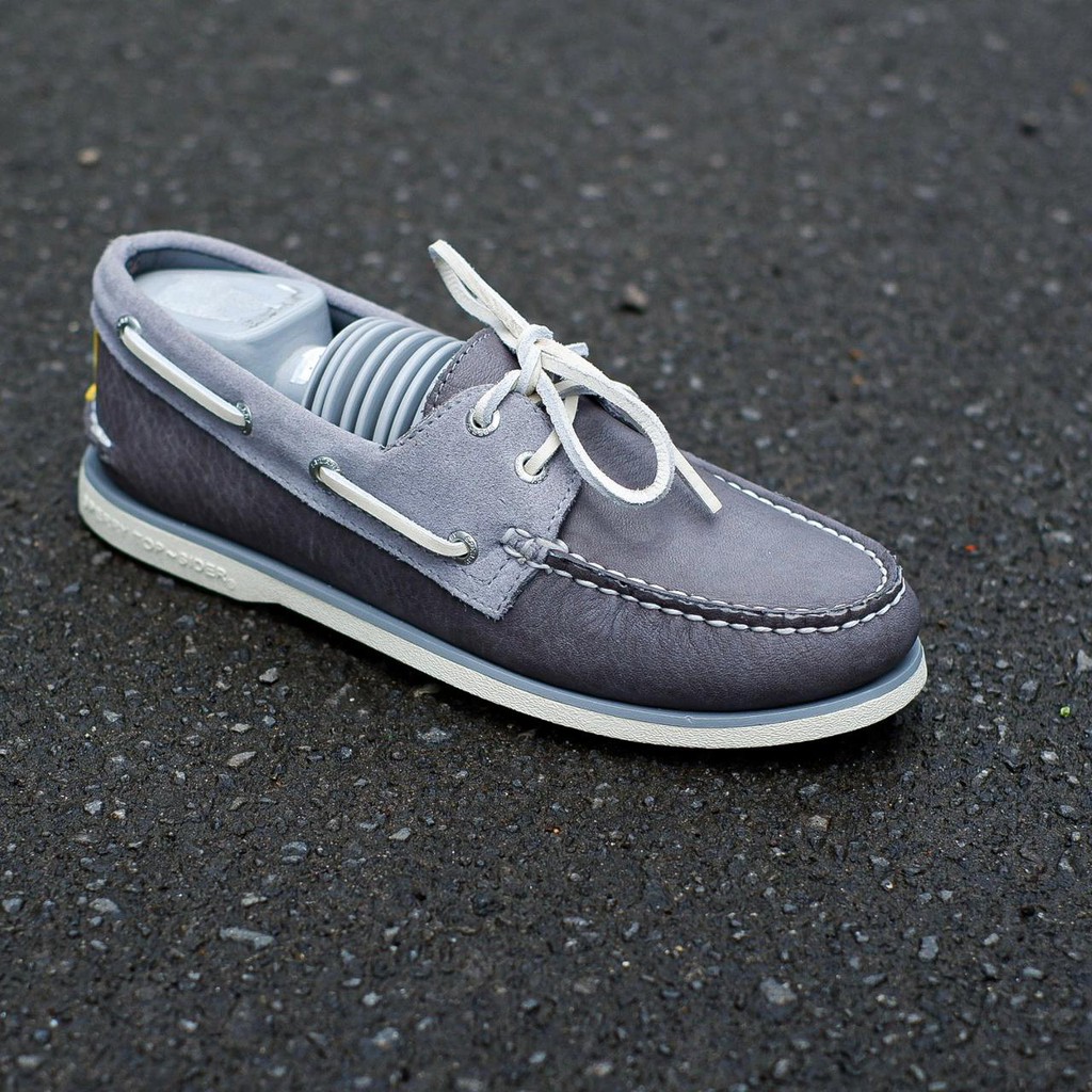 SPERRY TOP SIDER A/O 2 EYE GOLD CUP GREY LEATHER Original