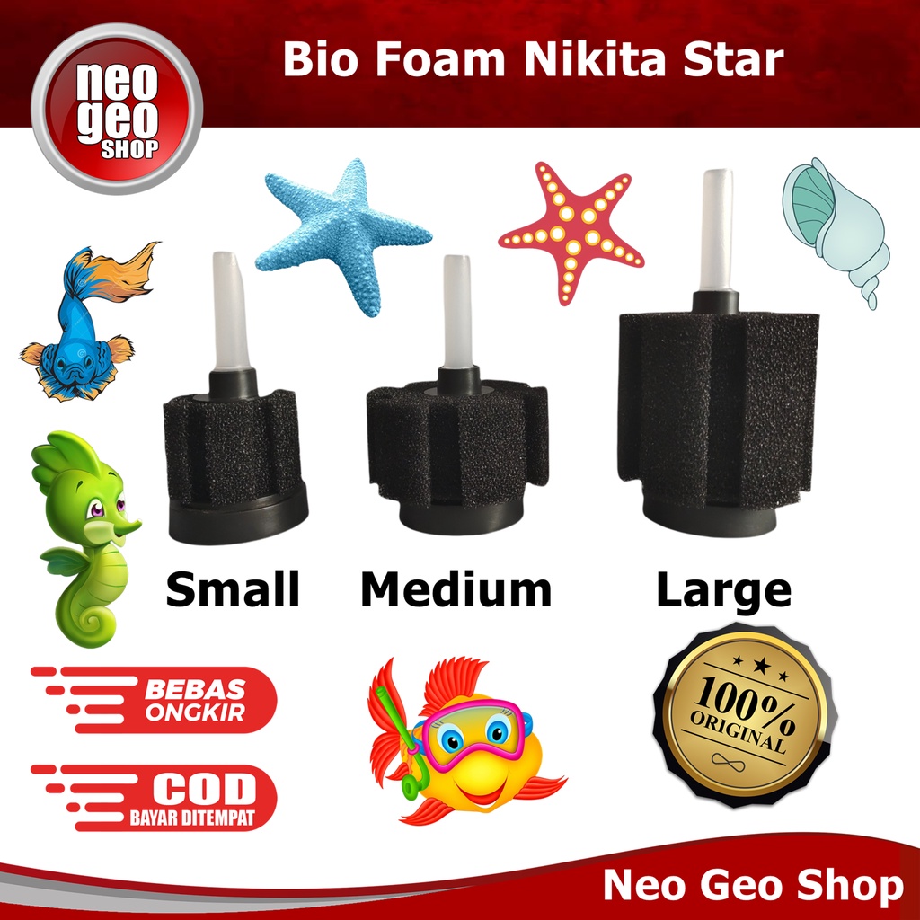 NIKITA STAR BIO FOAM LARGE Aquarium Aquascape Sponge filter