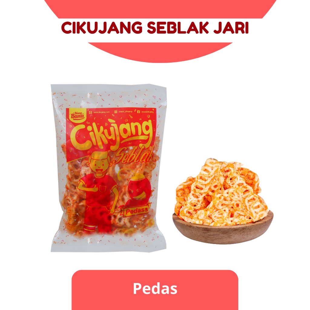 Jual Kerupuk Seblak Kering Sebring Pedas Cikujang 40 Gram Shopee