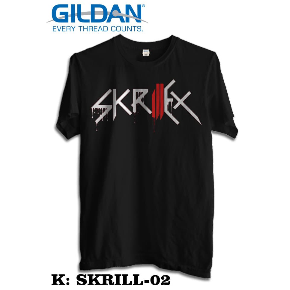 KAOS BAND SKRILLEX TSHIRT GILDAN SOFTSTYLE SKRILL 02