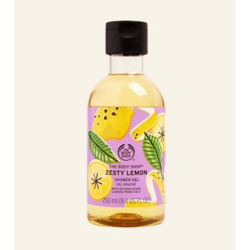 zesty lemon shower gel the body shop