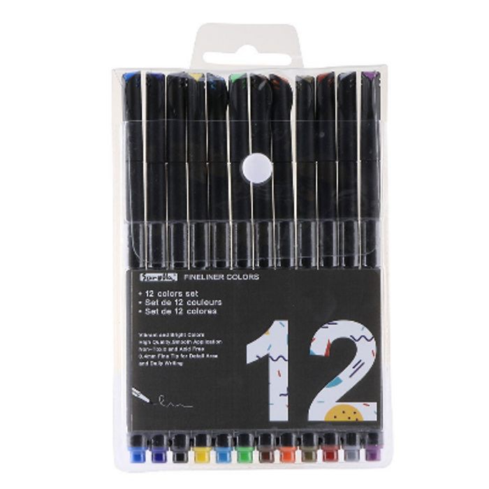 Fine Line Drawing Pen (12pcs)