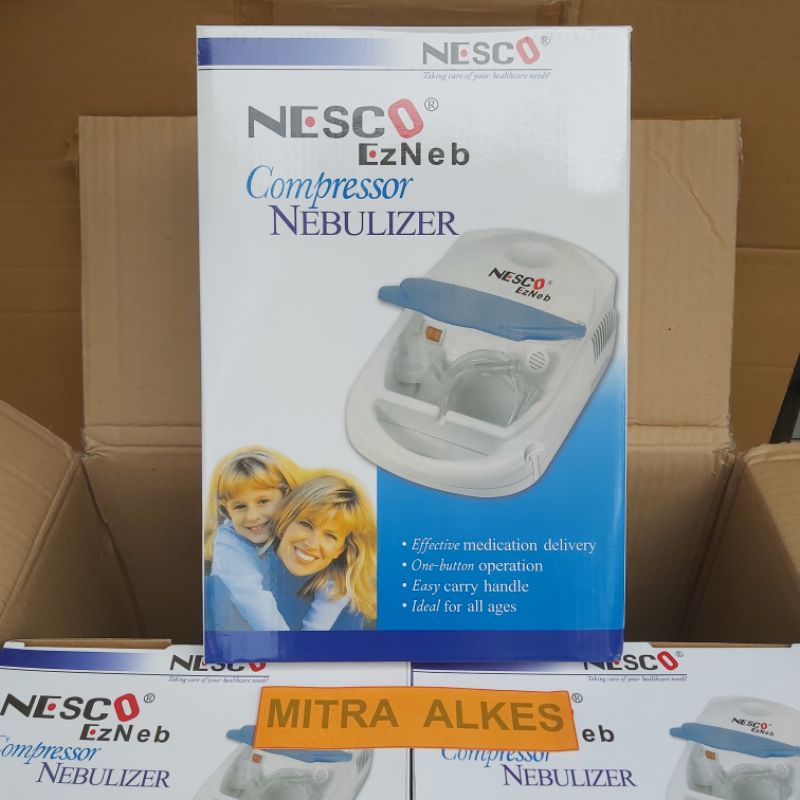 Compressor NEBULIZER NESCO. ALAT UAP Inhalasi Terapi Pernapasan.