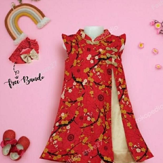 dress cheongsam anak perempuan