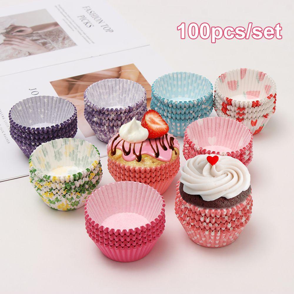 Suyo 100PCS Kotak Cupcake / Muffin Untuk Dapur