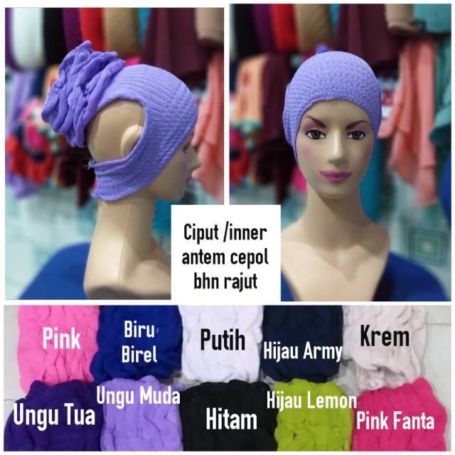 Ciput rajut premium cepol / inner cepol anpus/ inner anbud