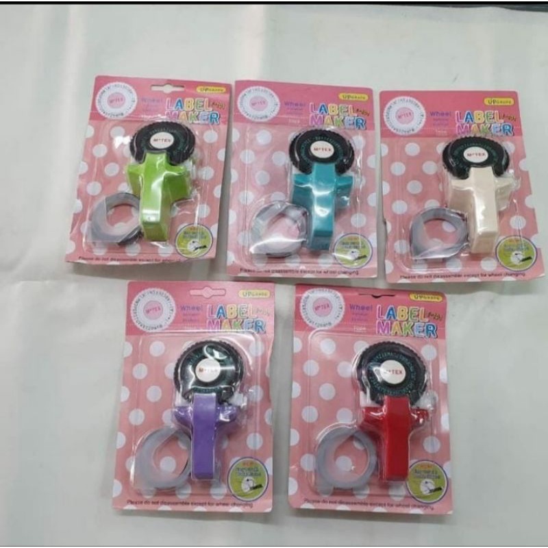 

MOTEX EMBOSS LABEL MAKER E 101 CETAK MANUAL WHEEL PRINTER LABEL