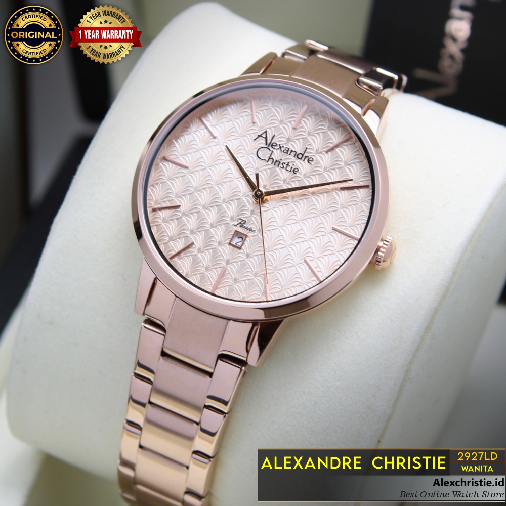 New 2022 Jam Alexander Christie Wanita AC 2927LD Original Cantik Mewah Elegan