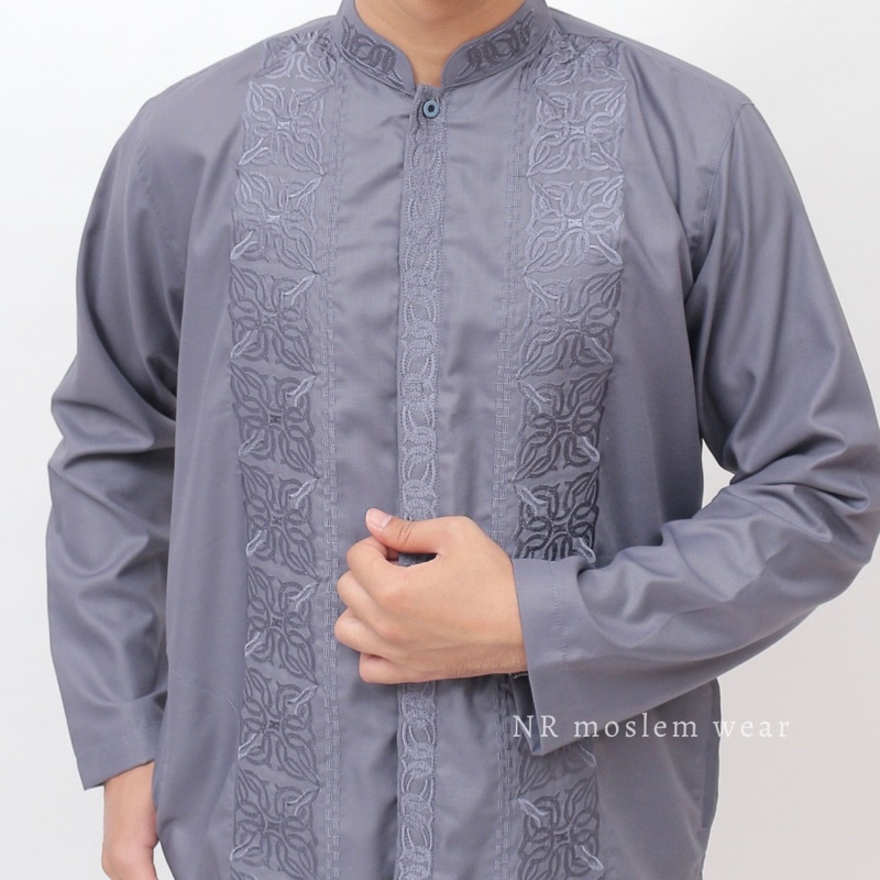 BAJU KOKO WARNA LENGAN PANJANG , KOKO PREMIUM ARRAHMAN kode A35