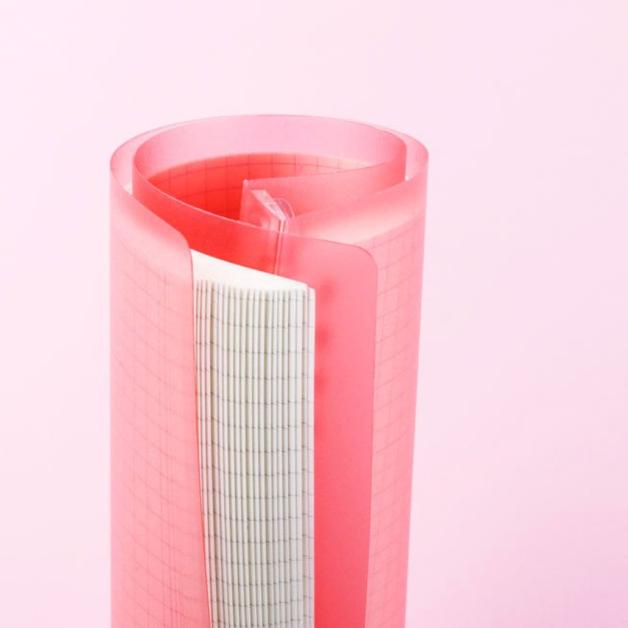 

℮ Binder B5 Transparan Candy Colour - Pink Grid ✷