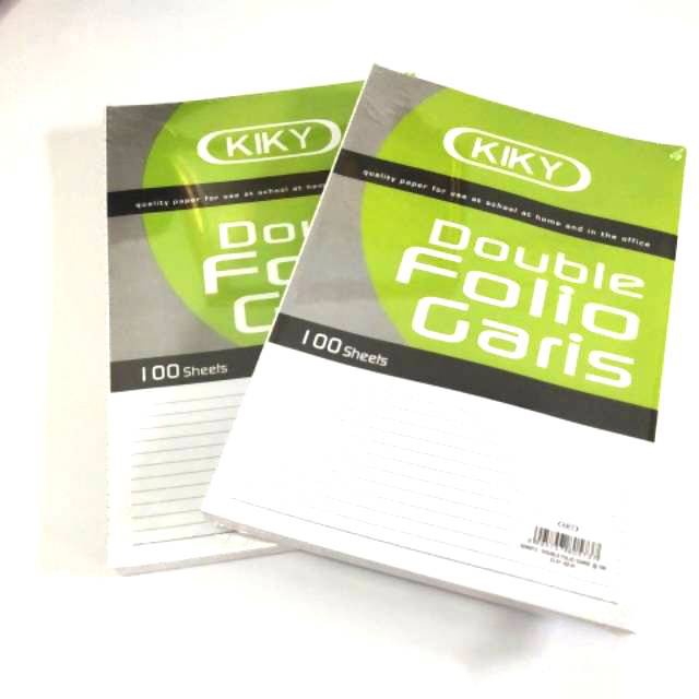 

DOUBLE FOLIO BERGARIS KIKY 100 LEMBAR